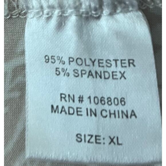 EMILY DANIELS 3/4 SLV PULL-OVER ROUND NECK BLOUSE, WOMENS, XL, TAN/WHITE FLORAL - Picture 11 of 12